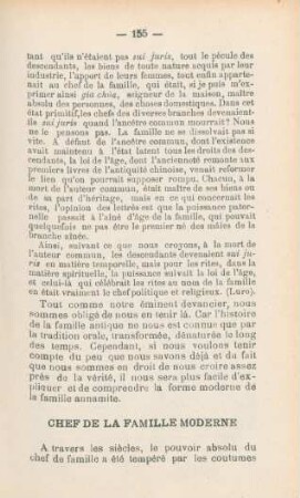 Chef de la famille moderne