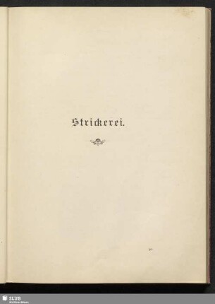 Strickerei