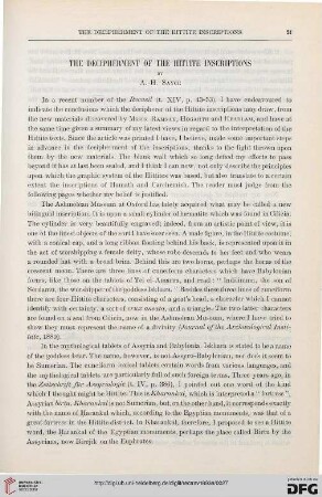15: The decipherment of the hittite inscriptions