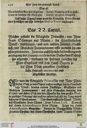 Das 22. Capitel