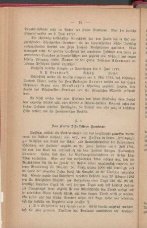 §. 6. Das Kieler Schullehrer-Seminar.