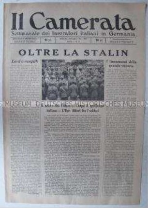 Wochenzeitung für italienische Fremdarbeiter in Deutschland "Il Camerata"