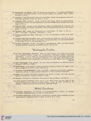 Möbel, Einrichtung (Nr. 194-238)