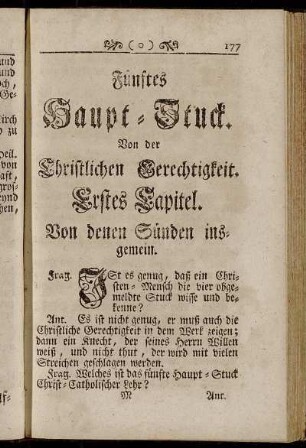 Erstes Capitel. Von denen Sünden insgemein