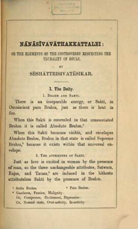 The elements of the Vedantic Philosophy : translated from the Tamil
