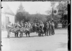 Erntedankfest in Sigmaringen; Umzugswagen der Gewerbeschule Sigmaringen