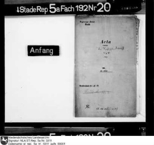 Verordnungen zum Kopfschatz von 1712