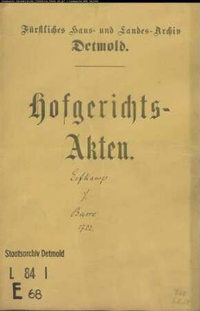 Erffkamp, Joachim Henrich zu Hölsen gegen Henrich Busse zu Hölsen - Schuldforderung