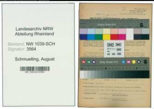 Entnazifizierung August Schmuelling , geb. 22.09.1911 (Vorarbeiter)