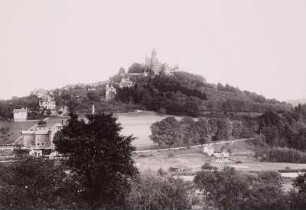 Braunfels, Stadtansicht : Braunfels. Stadtansicht mit Schloss