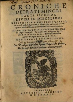 Croniche de'frati minori, 2