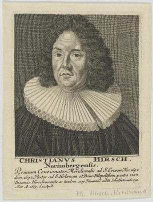 Bildnis des Christianvs Hirsch