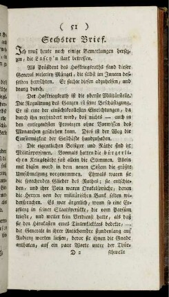 Sechster Brief. - Zehnter Brief.