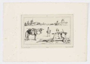 Kleine Landschaft mit Windmühlen, Blatt 8 der Folge "Zwölf Skizzenblätter"