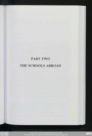 Part Two The Schools Abroad