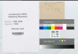 Entnazifizierung Karl Harnoth, geb. 11.12.1903 (Steuersekretaer)