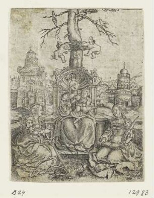 Madonna mit Kind und den heiligen Katherina und Barbara