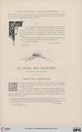 10: Le livre des peintres de Carel van Mander, [3] : Henri van Steenwyck