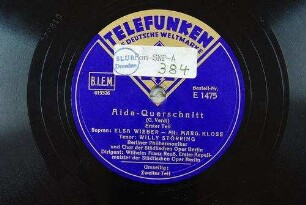 Aida-Querschnitt : Erster Teil / (G. Verdi)