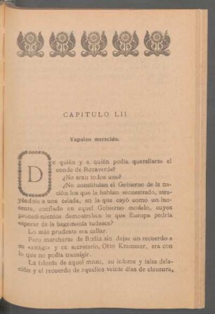 Capítulo LII - Vapuleó merecido.