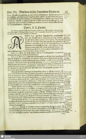 Das LXX. Capitel