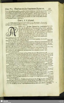 Das LXX. Capitel