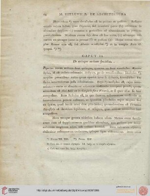 Caput II: De quinque aedium speciebus
