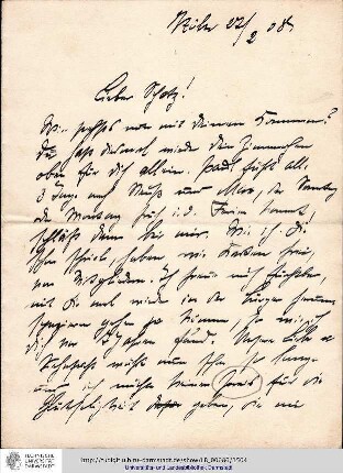 Brief vom 27.02.1908