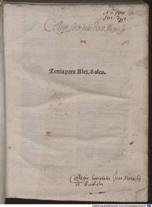 Summa universae theologiae : P. 1-4. P. 1 mit Gedicht an den Leser "Doctoris irrefragabilis Alexandri ...", 3