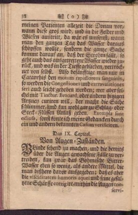 Das IX. Capitel. Von Augen-Zuständen