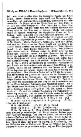 Wichtigkeit der körperlichen Erziehung, (s. Art. körperliche Erziehung)