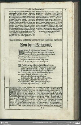Von dem Saturnus