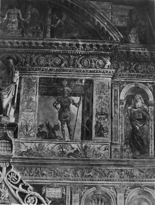 Wandmalerei mit dem Heiligen Georg