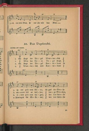 20. Das Vogelorakel. - 30. Das bittersüße Leid.