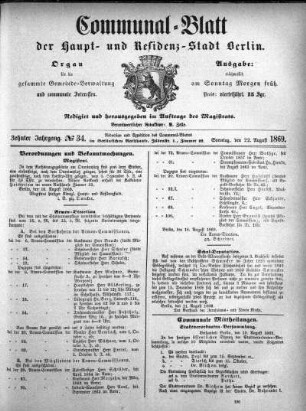 1869,34: No. 34, 22. August 1869