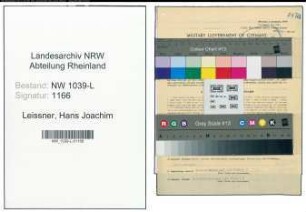 Entnazifizierung Hans Joachim Leissner , geb. 10.10.1918 (Arzt)