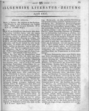 Tieck, L.: Der Aufruhr in den Cevennen. Eine Novelle in vier Abschnitten. Berlin: Reimer 1826