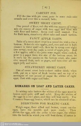 Remarks on Loaf and Layer Cakes