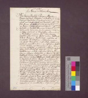 Vollmacht des Basler Koadjutors Johann Baptist von Reinach für Johann Baptist Hauß, Kanoniker daselbst, für die bevorstehende Domherrenwahl.