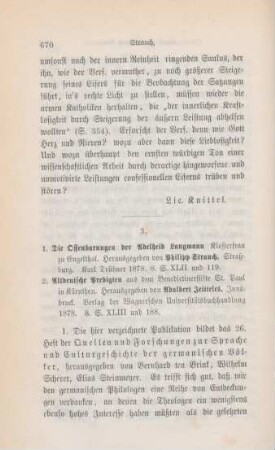 670-675 [Rezension] Langmann, Adelheid, Die Offenbarungen der Adelheid Langmann, Klosterfrau zu Engelthal