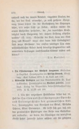 670-675 [Rezension] Langmann, Adelheid, Die Offenbarungen der Adelheid Langmann, Klosterfrau zu Engelthal