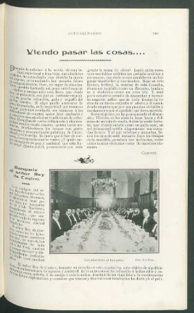 Banquete al señor Rey de Castro