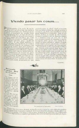 Banquete al señor Rey de Castro