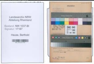 Entnazifizierung Berthold Hause , geb. 09.09.1908 (Regierungsassistent)