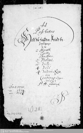 Held du hast den Feind bezwungen - Mus.2115-E-503 : V (4), Coro, orch, bc
