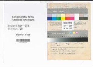 Entnazifizierung Fritz Renno , geb. 30.07.1906 (Dachdecker)