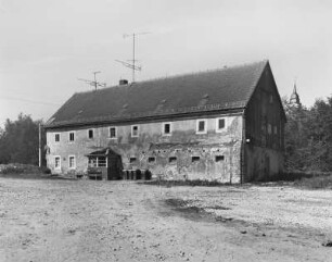 Herzogswalde. Wohnstallhaus, Am Bach. Hofansicht
