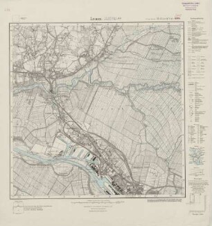 2818 (alte Nr.: 1371) Lesum, Meßtischblatt (4cm - Karte)