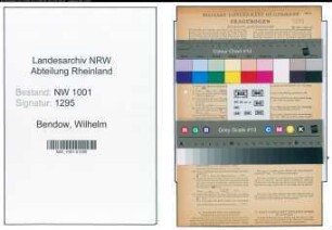 Entnazifizierung Wilhelm Bendow, geb. 27.01.1895 (Friseurmeister)