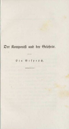 Der Komponist und der Gelehrte
